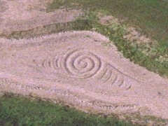 Rhoose sand sign : spiral (Sign)