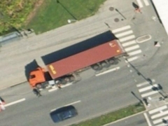 Truck on its side (Crash)