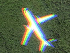 Tricolor plane (Transportation) - cache image