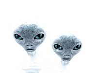 Iced alien face (UFO) - similarity